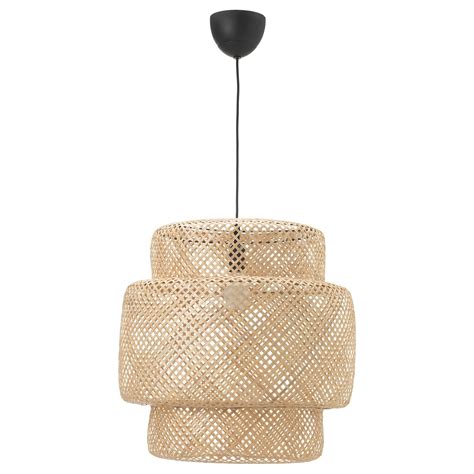 Installez ce point focal intemporel au coeur de votre salle à manger ou de votre salon pour y. SINNERLIG Suspension - bambou | Suspension bambou ...