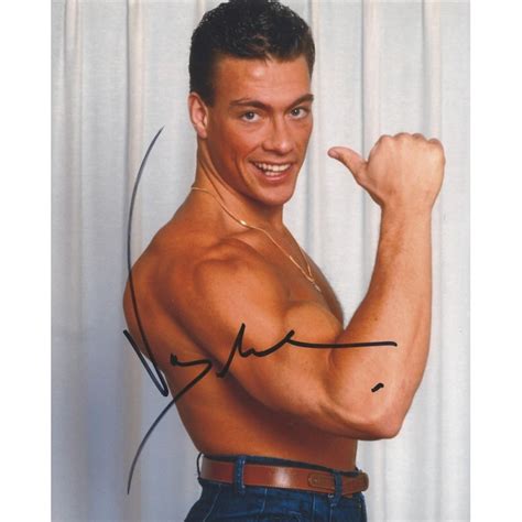 Der film wurde in nizza und in rom gedreht. Autographe Jean Claude VAN DAMME (Photo dédicacée)