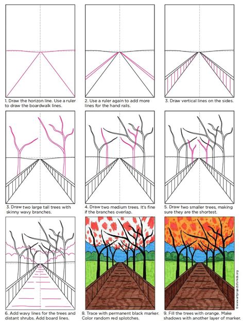 This basic perspective drawing tutorial covers lesson fundamentals for technical illustrators on the laws and principles of basic perspective as well as a cursory discussion lessons in 1 point, 2 point perspective drawing basics. Draw Perspective for Beginners · Art Projects for Kids ...