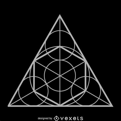 Most geometric tattoos have connections with, or use concepts and iconography, from sacred geometry. Circle triangle sacred geometry design #AD , #AD, # ...