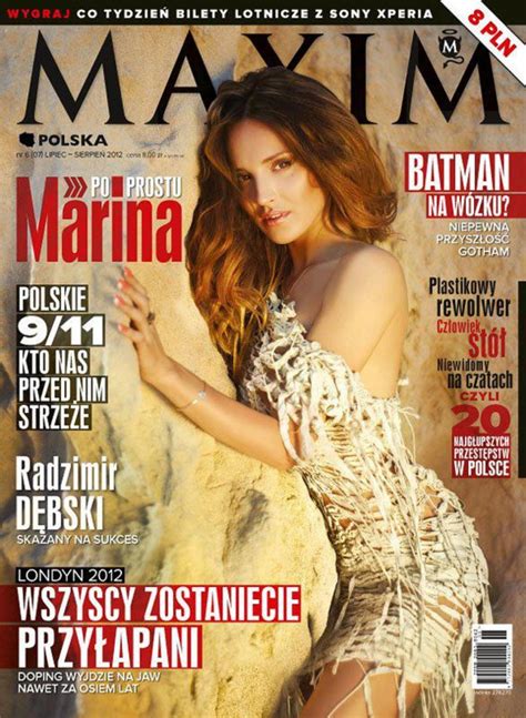Jej mąż wstawił zdjęcie, którego ona raczej by nie pokazała. Seksowna Marina na okładce Maxima - prawdziwaprawda.pl