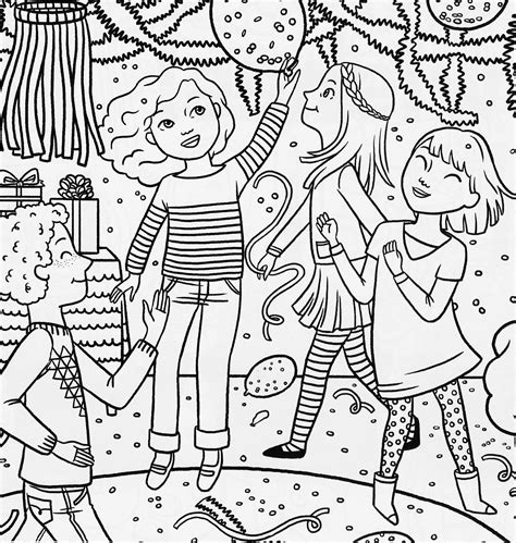 There is one more book available. Three Girls Coloring Page - Coloring Home