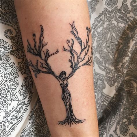 Forest trees tattoos on both legs. Pin by kolcerman on tree tattoo in 2020 | Struggle tattoo ...