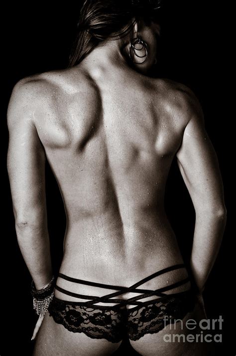 The body is a little bit colder in the complex muscles: Art Of A Woman's Back Muscles Photograph by Jt PhotoDesign
