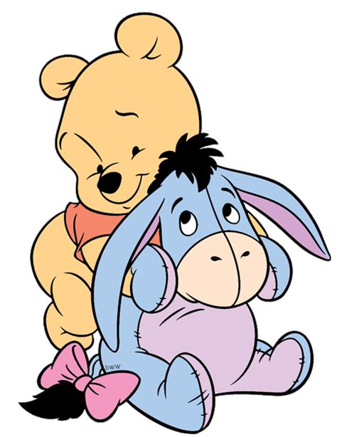 Winnie the pooh, fondly known as pooh, is a fictional character created by a. Baby Pooh Clip Art | Disney Clip Art Galore
