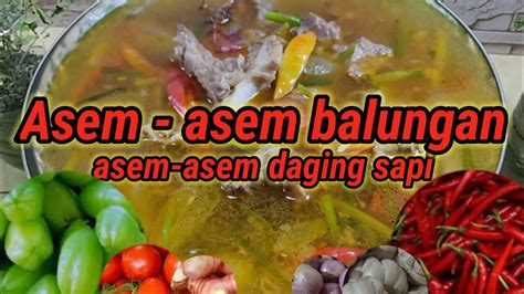 Sup kambing or sop kambing is a southeast asian mutton soup, commonly found in brunei darussalam, indonesia, malaysia, singapore.12 it is prepared with goat meat, tomato, celery, spring onion, ginger, candlenut and lime leaf, its broth is yellowish in colour.1 sup kambing sayur asem. Asem-asem Balungan #garang asem # resep idul adha - YouTube