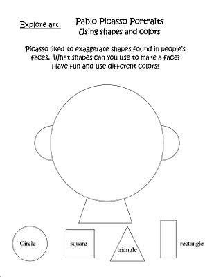 The worksheets are offered in developmentally. Explore Art: Picasso Portrait Project | Portrait, Shape ...