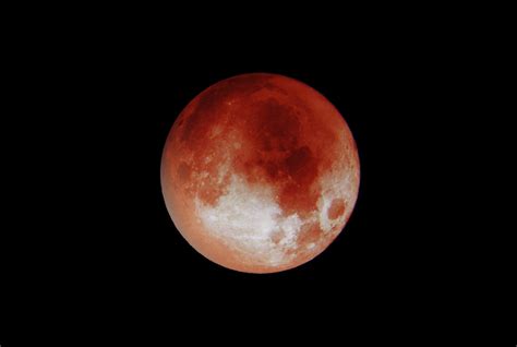 Hoffentlich war heute nacht niemand unterwegs, der ihn hörte oder gar sah. Vollmond im Oktober: Heute ist der Blutmond zu sehen