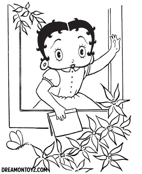 Many colors are offered for you to draw. Betty Boop Pictures Archive - BBPA: Betty Boop Spring ...