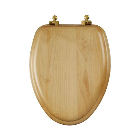 Mayfair round white molded wood toilet seat. Mayfair Natural Reflections Maple Wood Elongated Toilet ...