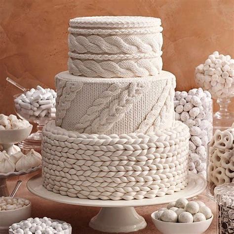 However, once you introduce into this equation some very clever variations — manipulating how many stitches cross over each other. Amazing 'Cable-Knit' Wedding Cake Inspired By Ohhio Braid ...