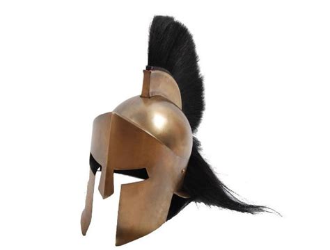 Der helm hat ein lederinlet und ist in echtgröße gefertigt, so dass der helm getragen werden kann. Spartaner Helm kaufen - Korintischer Helm, Deko