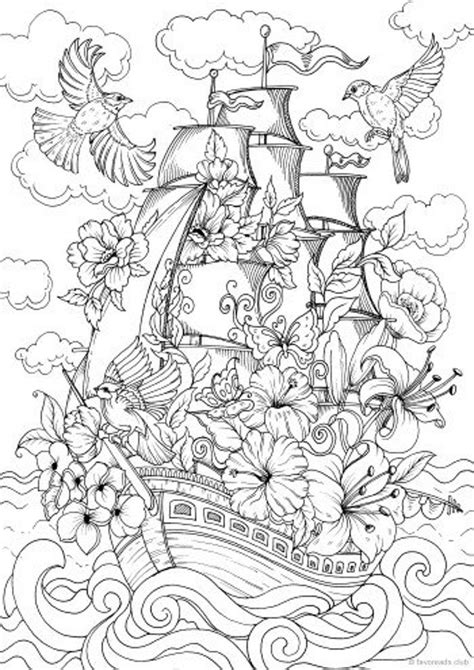 Sea waves coloring page free printable coloring pages. On the Waves - Printable Adult Coloring Page from ...