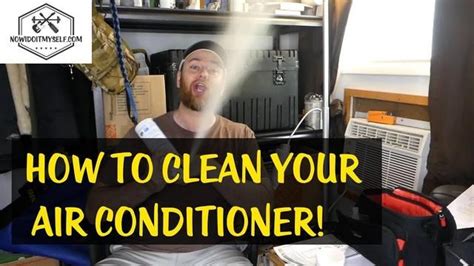 Is your window air conditioner installed properly? How to clean a window air conditioner, remove the mold and ...