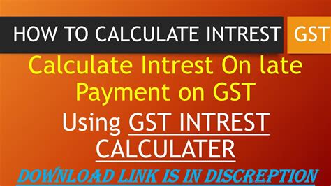Therefore, late payment interest must have been discussed as. GST INTEREST ON LATE PAYMENT OF TAX, GST INTEREST ...