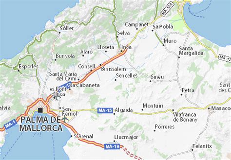At municipality level in mallorca, new positive cases for the past seven days are as follows: Mappa MICHELIN Sencelles - Pinatina di Sencelles ViaMichelin