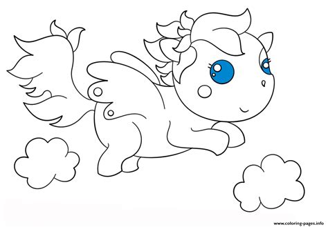 Printable kawaii chibi coloring pages. Chibi Pagasus Kawaii Coloring Pages Printable