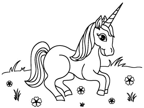 Gambar yang belum diwarnai disebut. Mewarnai Gambar Unicorn