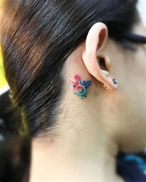 Ruled by the moon and characterized by the crab, cancer has so much going on in its watery depths. Zodiac Taurus Symbol Watercolor Behind the Ear Tattoo ...