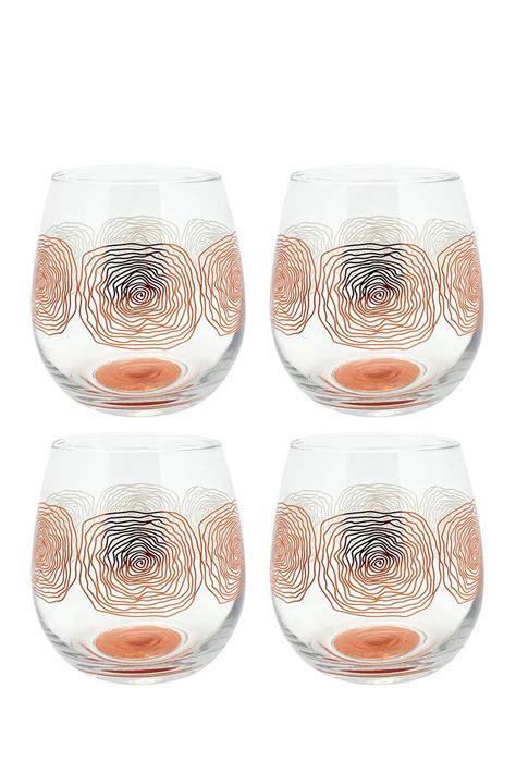 Exquisitely crafted from wrought iron, this table top display will safely hold up to 6 wine bottles. Spiral Stemless Wine Glass - Set of 4 by TMD on @nordstrom ...