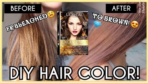 Then, you should use a filler prior to dying your hair with permanent hair color. COLORING MY BLEACHED HAIR USING LOREAL EXCELLENCE FASHION ...