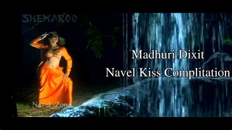 Madhuri dixit hot compilation of navel & seductive expressions ll. Madhuri Dixit Navel Kiss Complitation - YouTube