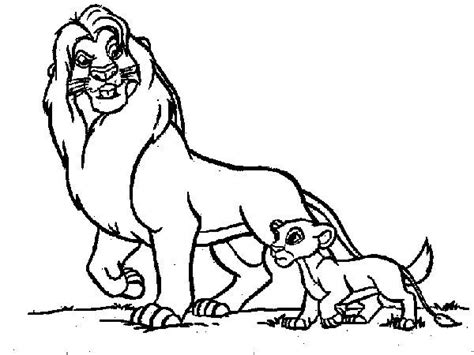 Three lions inside the forest. lion and baby coloring sheet | The lion king, Disney, Lion ...
