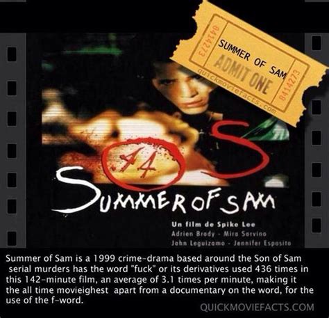 If you want to access these movies on. Summer Of Sam trivia | Movie facts, Summer of sam, Horror ...
