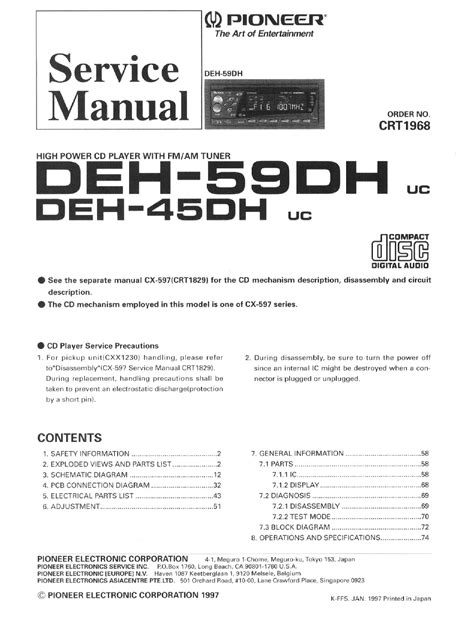 Pioneer does not recommend that you install your navigation system yourself. Wiring Diagram For A Pioneer Deh 245 Stereo