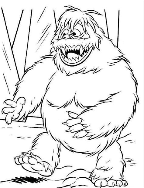 Just in case you're not quite sure what this. Abominable Snowman Coloring Pages | Monster coloring pages ...