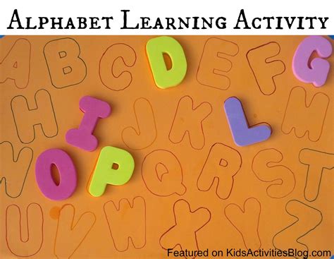 A fun activity for kids to learn the alphabet. Alphabet Game {Learning Activity}