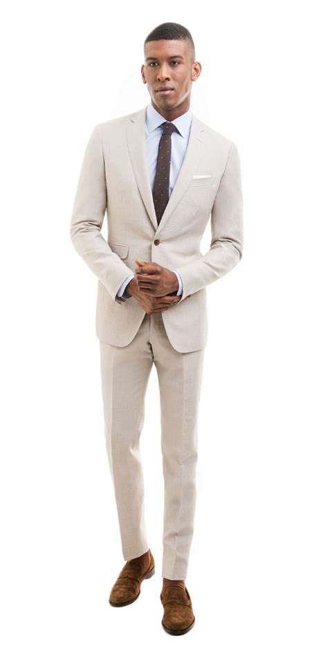 Shop mens shoes at mr porter, the mens style destination. Khaki Linen Blend Suit | Khaki suits, Linen suit, Mens ...