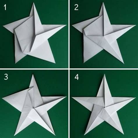 Easy origami traditional origami modular origami origami stars christmas star festival. Folding 5 Pointed Origami Star Christmas Ornaments | Origami weihnachten, Sterne falten ...