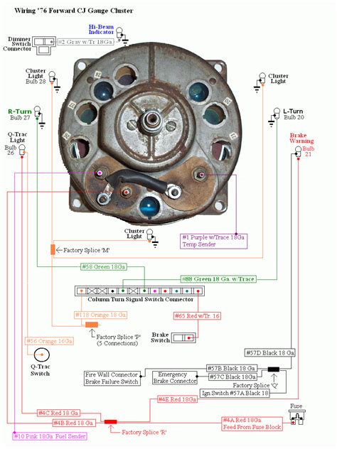 89 jeep yj wiring diagram. Jeep Cj Dash Wiring Images | Wiring Collection