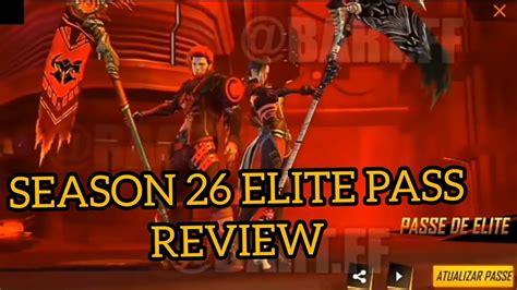 What is elite pass in free fire? Free Fire Season 26 Elite Pass Full Review || July Elite ...