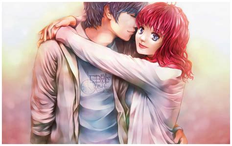 The great collection of anime couple hd wallpaper for desktop, laptop and mobiles. Romantic & Emotional Couples Anime Full HD Wallpapers | HD ...