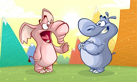 Elle & Hippo by Leo Teixeira, via Behance | Animal illustration, Character design, Animation design