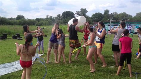 Camping games for adults drinking. discovery camp 2014 water games - YouTube