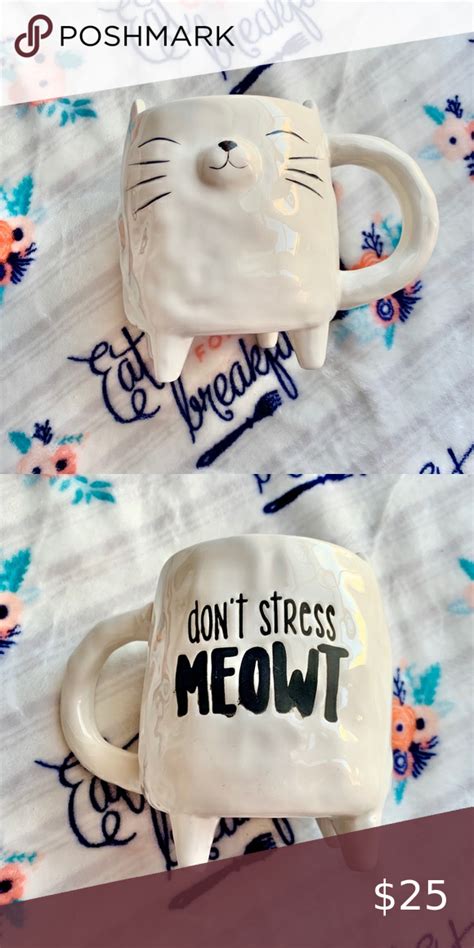 Often, cat diarrhea and vomiting are linked to a diet change, increased stress, or another environmental factor. Don't Stress Meowt Cat Mug 🐈 NWT in 2020 (With images ...