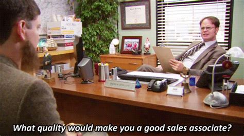 During the interview process, it's likely that the hiring manager will ask you to describe your strengths at some point. job interview gifs | WiffleGif