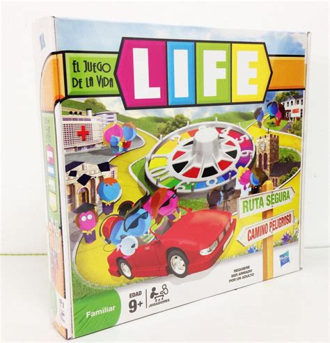 *1 tablero, *6 fichas en forma de coches, *fichas azules y rosas en forma de personas, *3 montañas. El Juego De La Vida Juego Mesa Familiar Hasbro Life ...