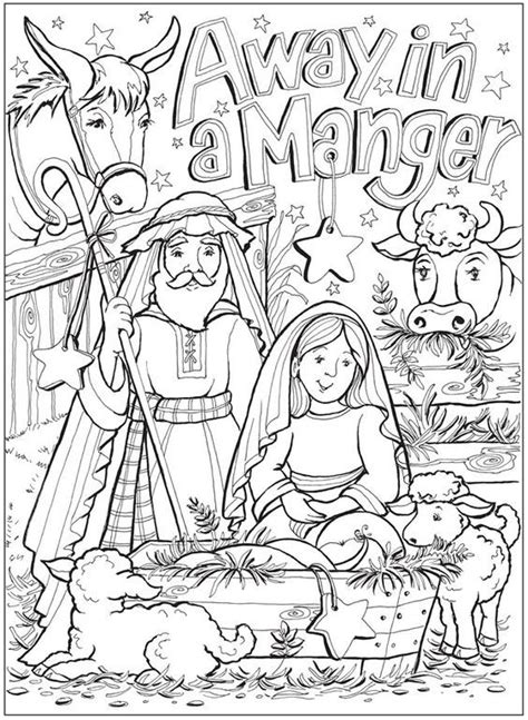 Not only do children enjoy coloring the nativity scene, but parents or other adults can also use that time to explain what the images mean. http://www.doverpublications.com/zb/samples/819167 ...