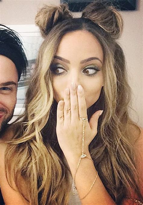 Discover and share the best gifs on tenor. Jade Thirlwall Wavy Medium Brown Multiple Buns Hairstyle ...