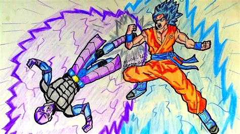 Goku saves hit english dub! Drawing Goku SSGSS VS Hit / Dibujando A Goku SSGSS VS Hit / - Dragon ball Ball Super - YouTube