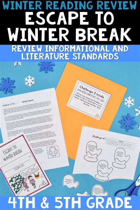 It took me over a month to get it all ironed out. 4th & 5th Grade Winter Escape Room | Winter Break Reading ...