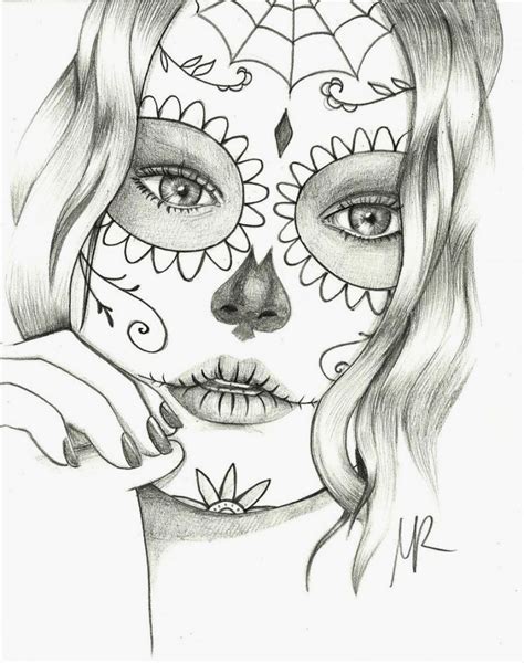 The perforated 8 x 10 pages are perfect for framing. Adult Coloring Pages Sugar Skulls Free To Print - Coloring ...