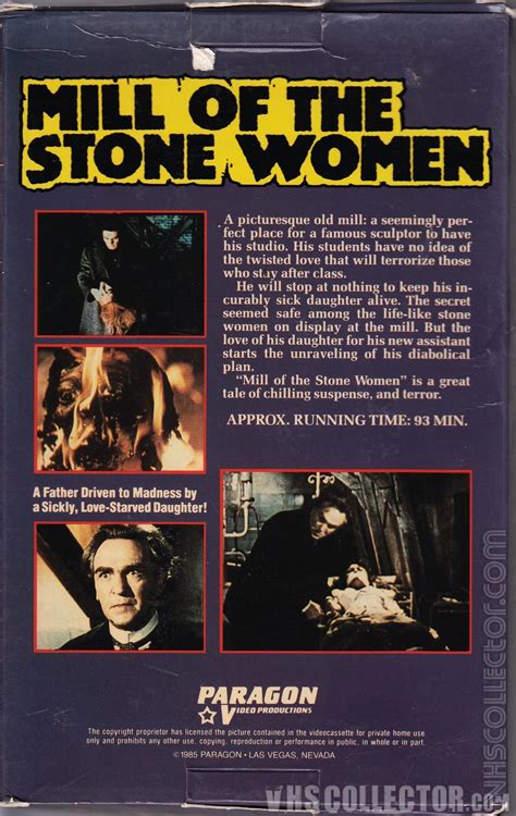 Contact the stone mill on messenger. Mill of the Stone Women | VHSCollector.com