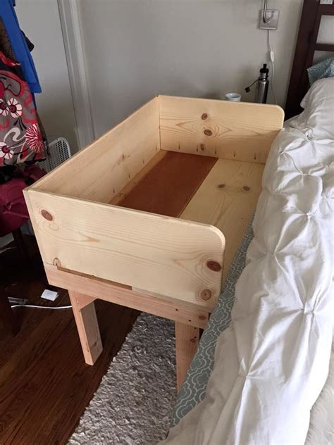 The good news, however, is that you can make your own, customize the design, and save money at the same time. Make a Sidecar Cosleeper in 2 Hours With Standard Lumber. | Baby furniture, Baby co sleeper ...