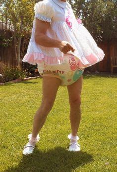 Sissy baby melanie day out in double diapers. Public Diaper Sissy