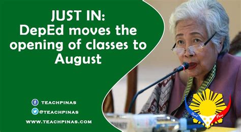 I hope that this video can help you . Just in: DepEd moves the opening of classes to August ...